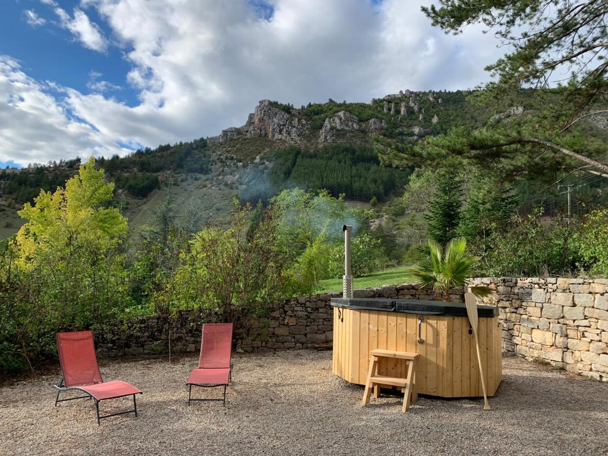 Quezac  La Voutee 5 Epis Avec Bain Finlandais Prive Au Manoir Du Charme Gorges Du Tarn Bed & Breakfast エクステリア 写真