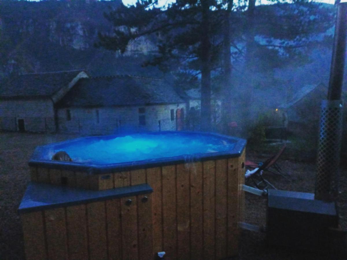 Quezac  La Voutee 5 Epis Avec Bain Finlandais Prive Au Manoir Du Charme Gorges Du Tarn Bed & Breakfast エクステリア 写真